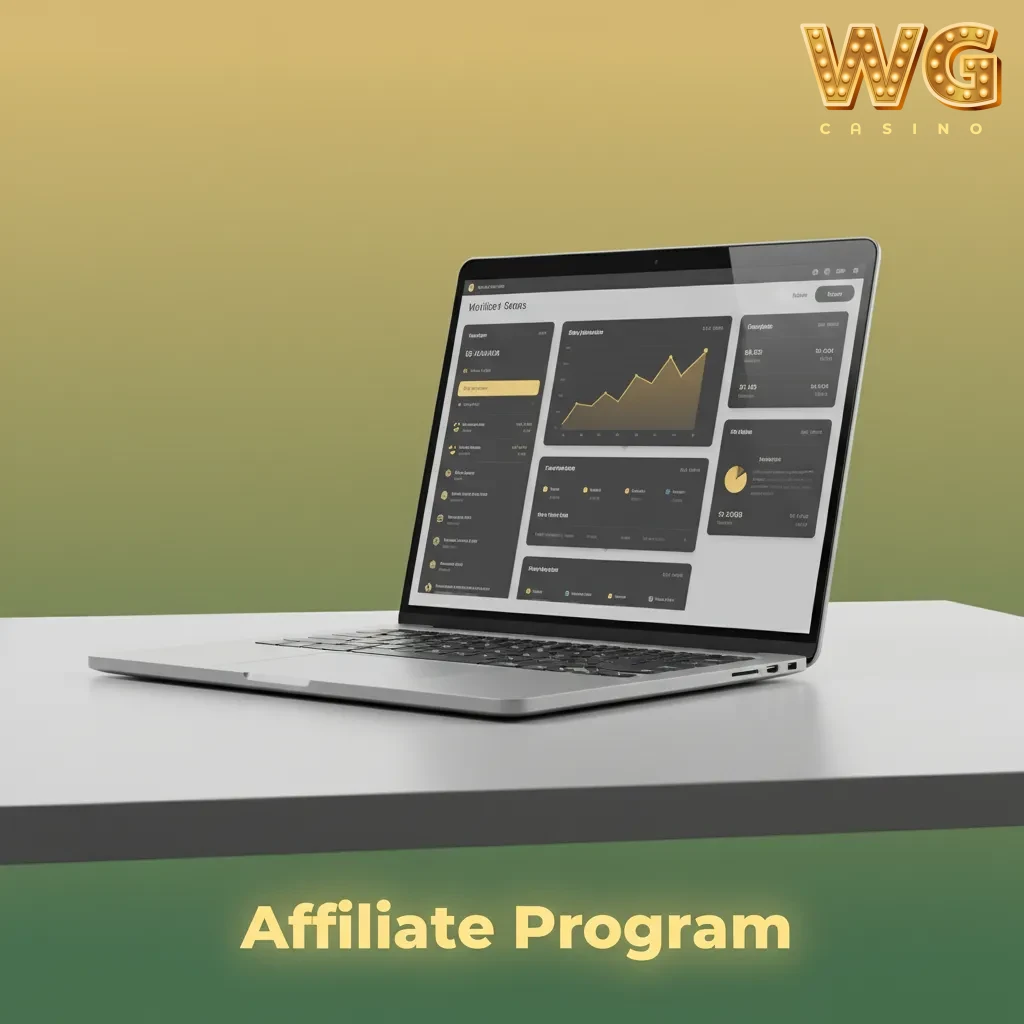 Affiliate program graphic showing tiered revenue share for referrals and signup via Affiliates page or email