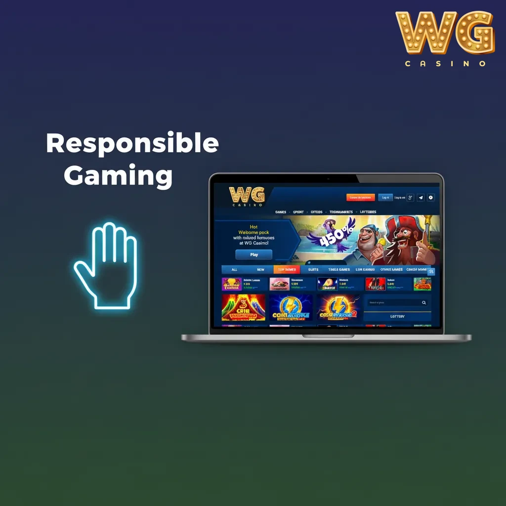 Responsible gaming banner with tools: deposit limits, time-outs, reality checks, self-exclusion, and support helplines.