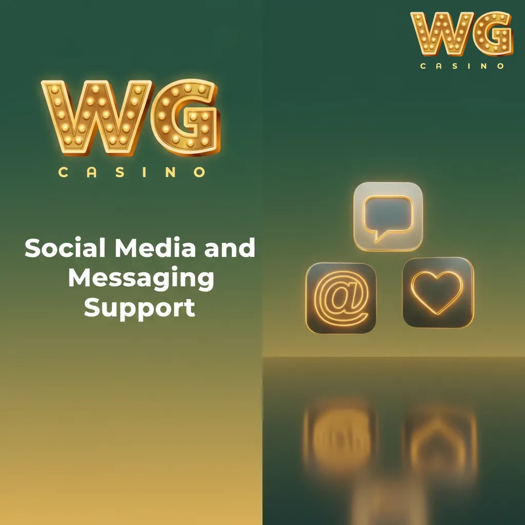 WG Casino support on WhatsApp, Telegram, Messenger, and X. Use Help > Messaging. Replies in 15–60 minutes. Safety tips.
