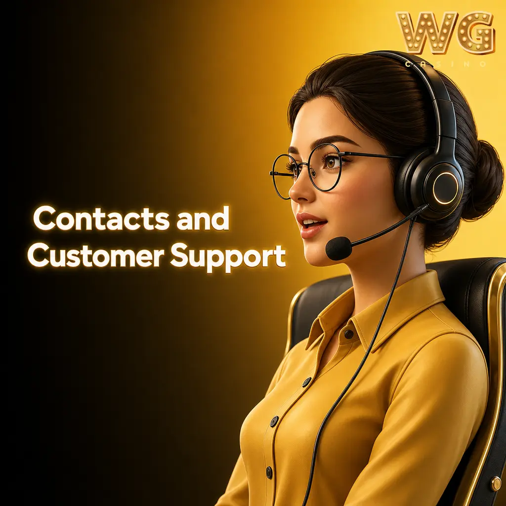 WG Casino 24/7 customer support contacts: live chat, email, help centre tickets and account messages