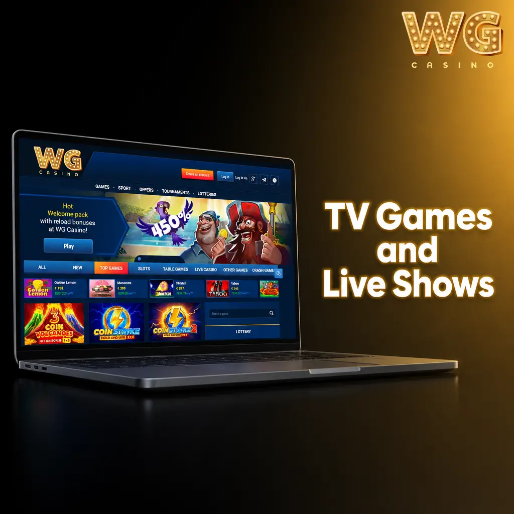 Live TV game shows with hosts, wheel games, lotteries, card shows, dice games and quick betting rounds