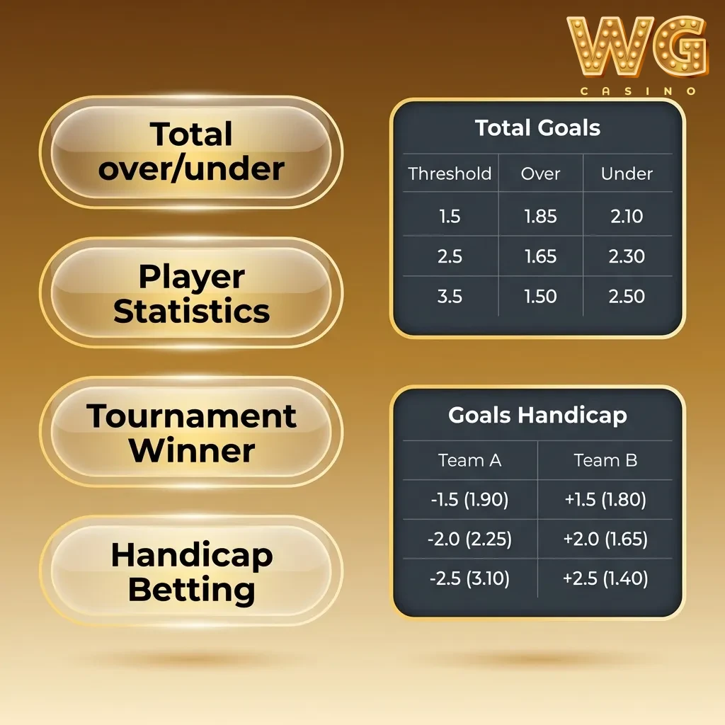 Infographic: Types of Bets: Single, Accumulator, System, Each-Way, Trixie with risk tips on singles vs multiples.