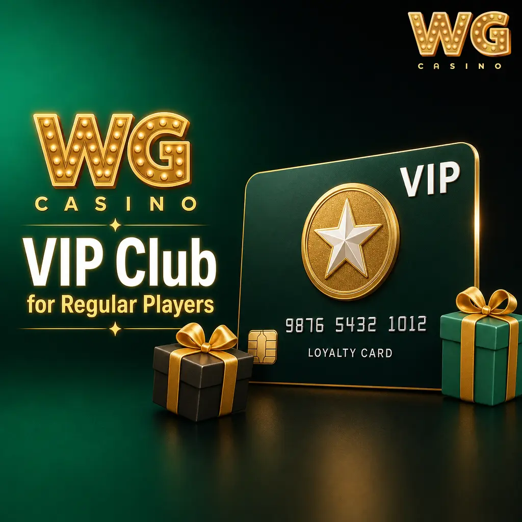 WG Casino VIP Club benefits for regular UK players, including bonuses, cashback and personalised account support