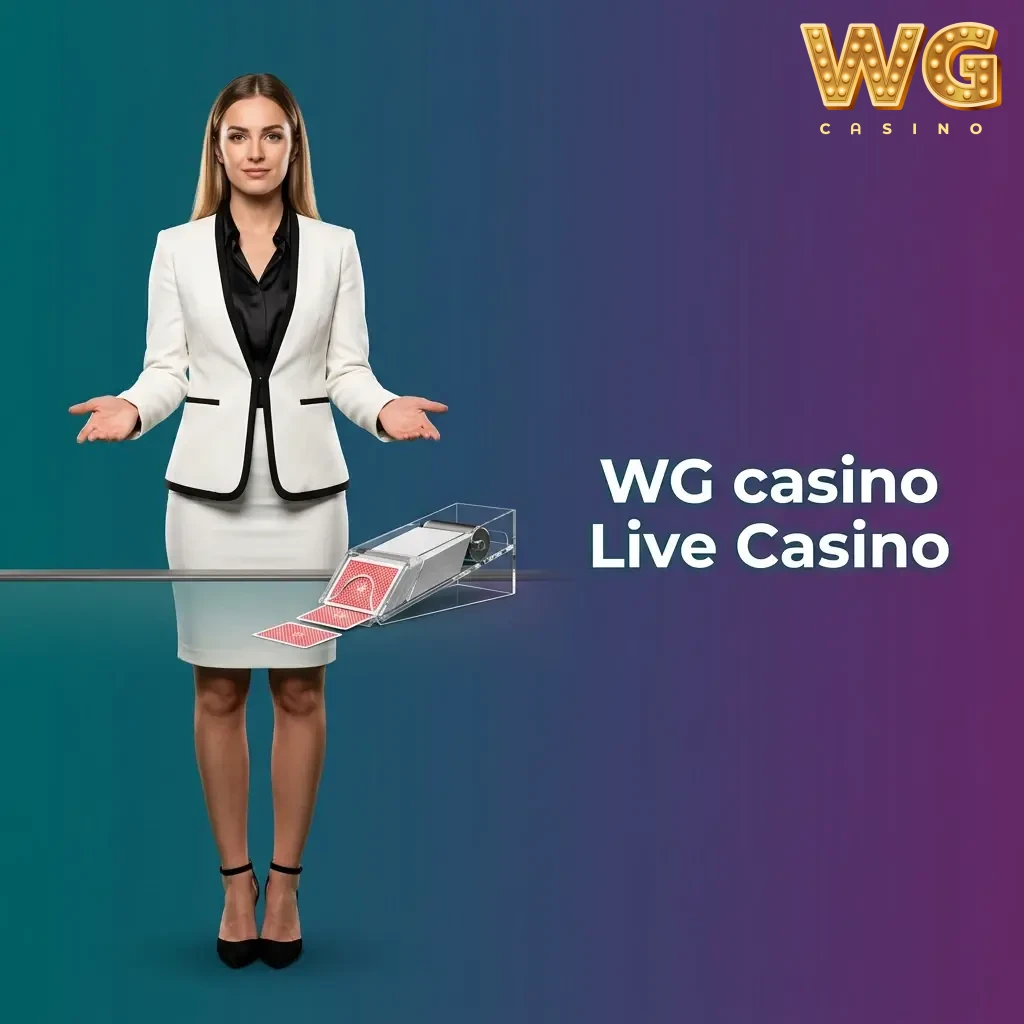 WG casino live casino with real dealers in HD, featuring live roulette, blackjack, baccarat, poker and game shows